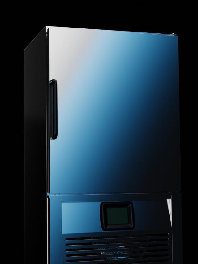close up abstract view of blast chiller