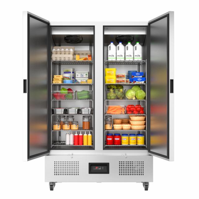 front view of double door Slimline cabinet with both doors closed